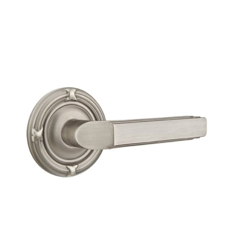 Emtek Door Handle - Milano Lever Ribbon & Reed Rosette