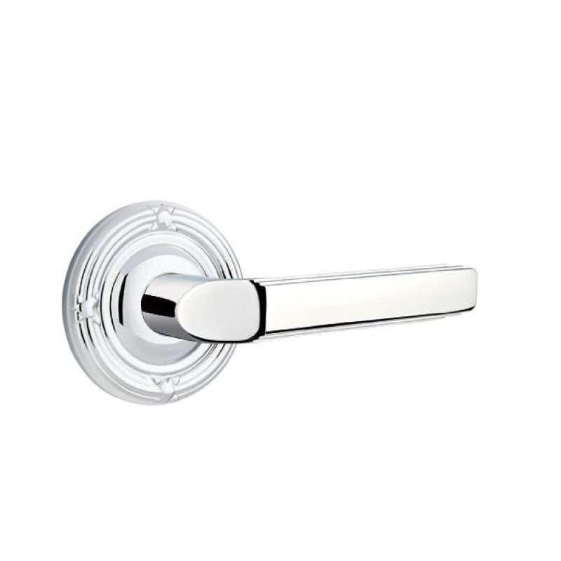 Emtek Door Handle - Milano Lever Ribbon & Reed Rosette
