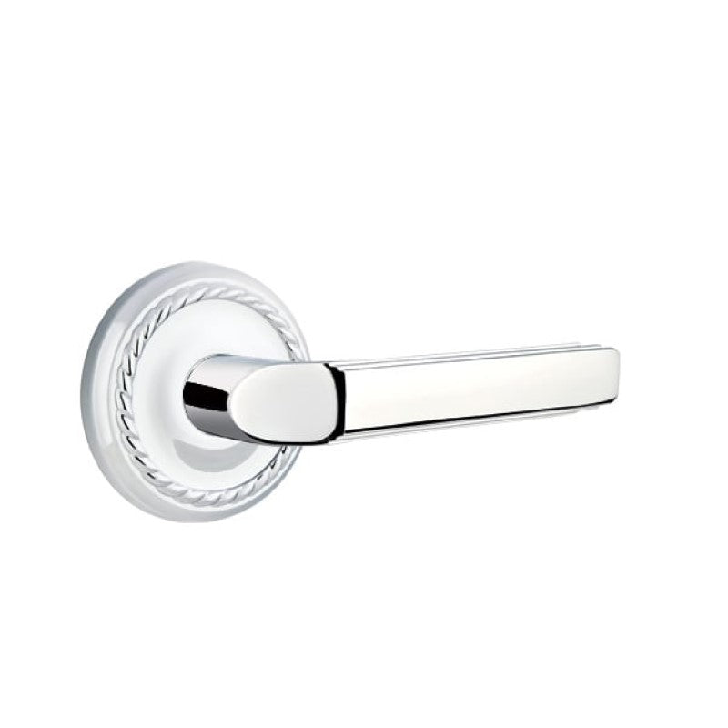 Emtek Door Handle - Milano Lever Rope Rosette