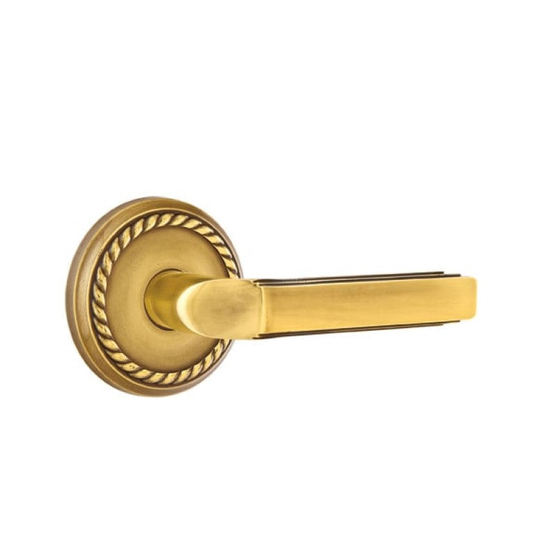 Emtek Door Handle - Milano Lever Rope Rosette