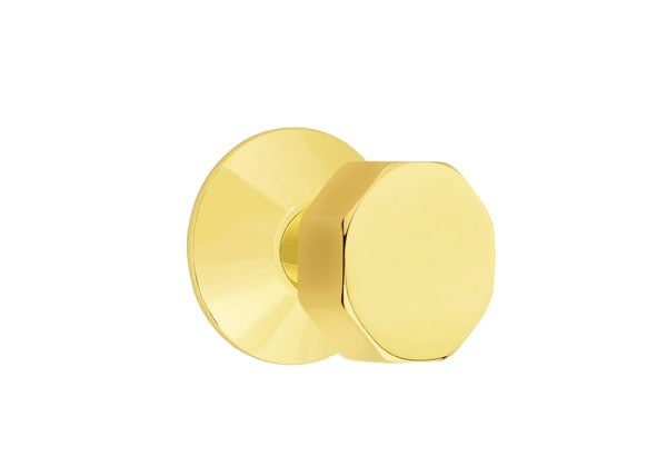 Emtek Octagon Knob with Modern Rosette