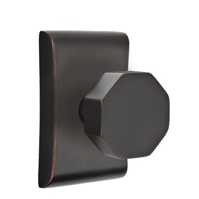 Emtek Octagon Knob with Neos Rosette