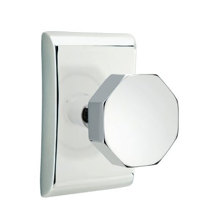 Emtek Octagon Knob with Neos Rosette