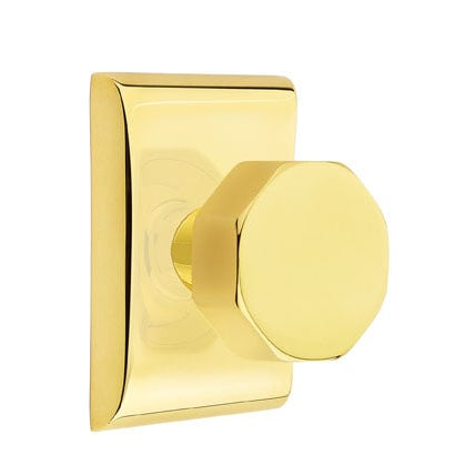 Emtek Octagon Knob with Neos Rosette