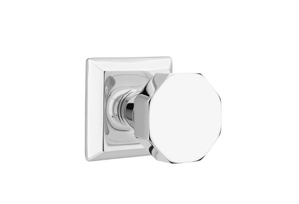 Emtek Octagon Knob with Quincy Rosette