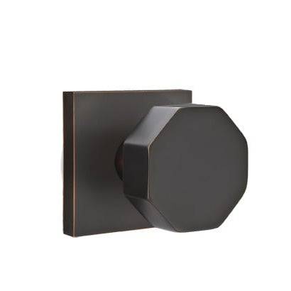 Emtek Octagon Knob with Square Rosette