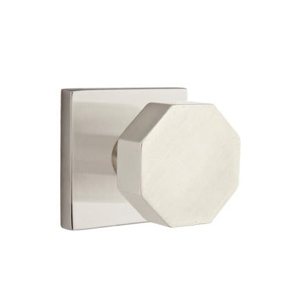 Emtek Octagon Knob with Square Rosette