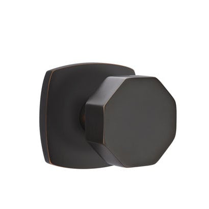 Emtek Octagon Knob with Urban Modern Rosette