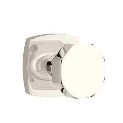 Emtek Octagon Knob with Urban Modern Rosette