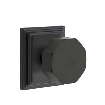 Emtek Octagon Knob with Wilshire Rosette