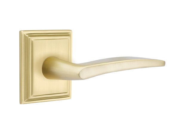 Emtek Poseidon Lever with Wilshire Rosette