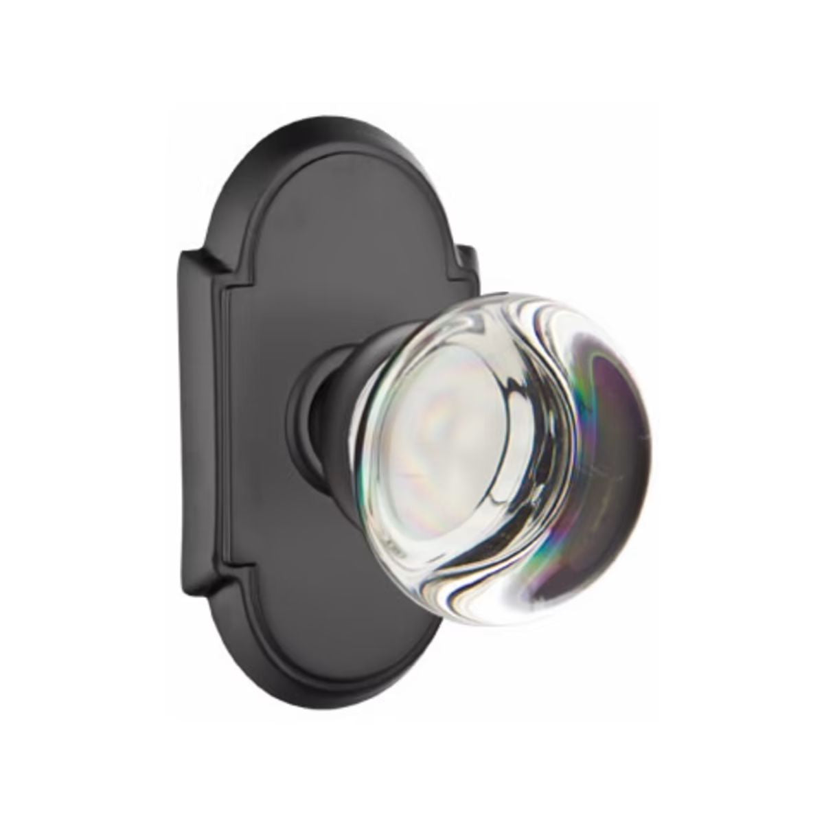 Emtek Door Handle - Providence Glass Knob, #8 Rosette