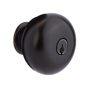 Emtek Brass Tubular Two-Point Lockset - Annapolis With Providence Knob