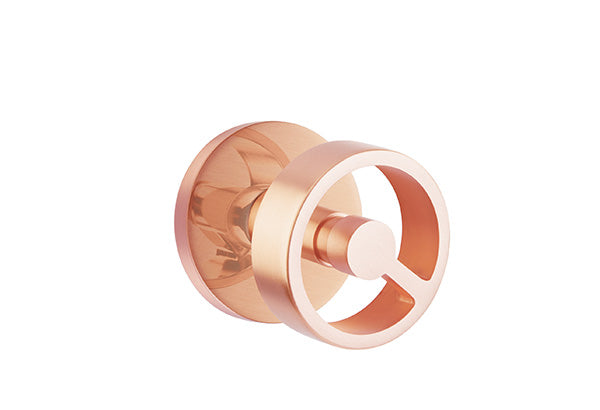 Emtek Studio Brass Door Handles - Spoke Knob with Disk Rosette