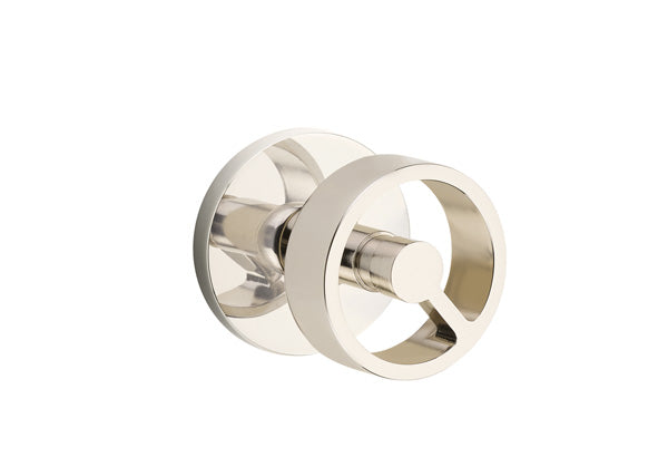 Emtek Studio Brass Door Handles - Spoke Knob with Disk Rosette