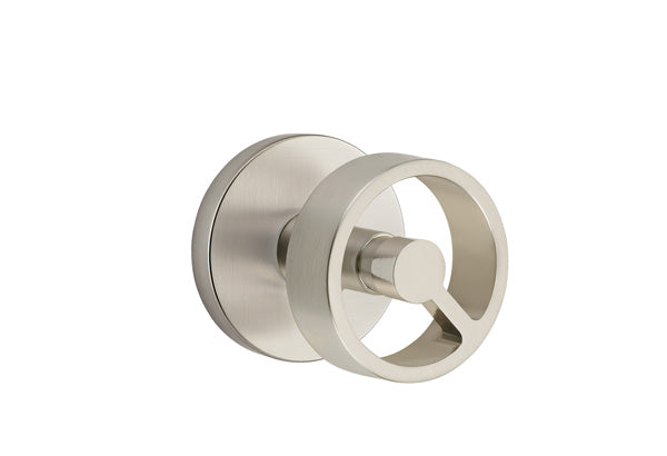 Emtek Studio Brass Door Handles - Spoke Knob with Disk Rosette