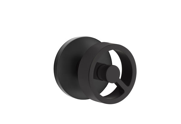 Emtek Studio Brass Door Handles - Spoke Knob with Disk Rosette