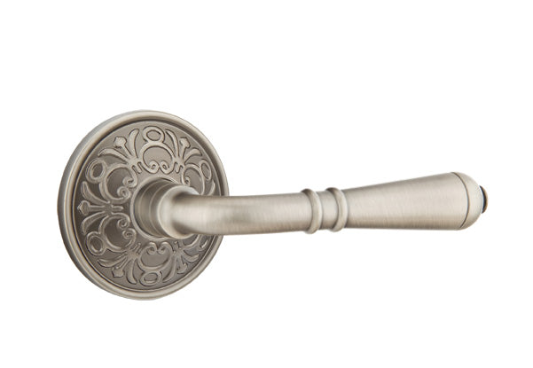 Emtek Door Handle - Turino Lever Lancaster Rosette - Classic Brass