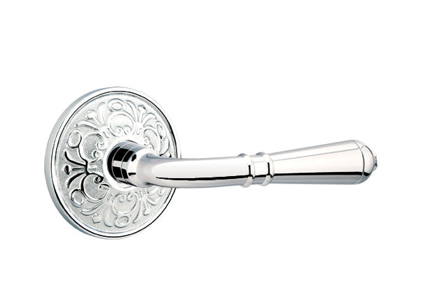 Emtek Door Handle - Turino Lever Lancaster Rosette - Classic Brass