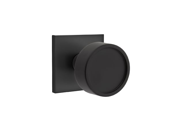 Emtek Square Rosette with Verve Knob