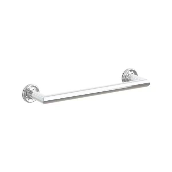 Emtek Modern Tubular Brass Towel Bar - Small Rosette