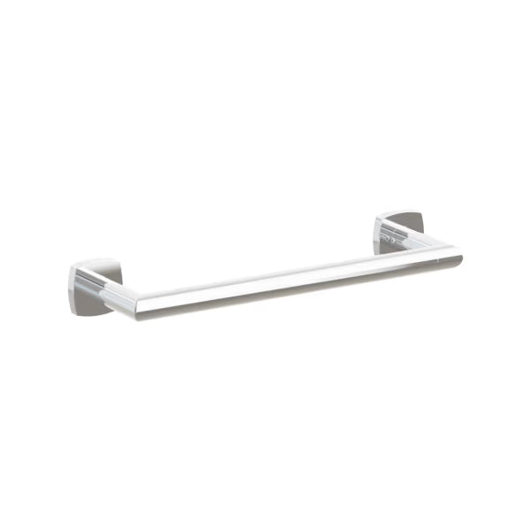 Emtek Modern Tubular Brass Towel Bar - Small Rosette