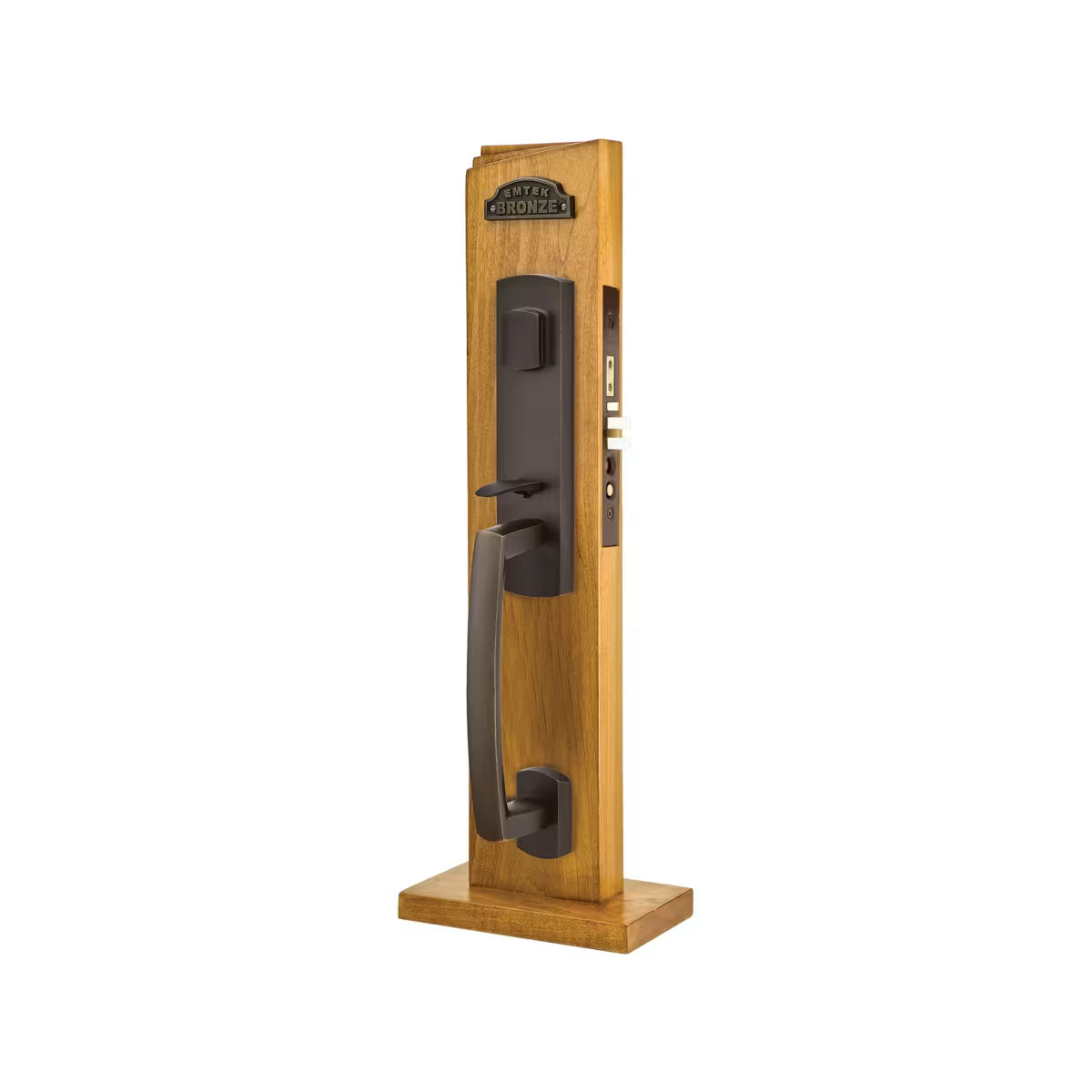 Emtek Sandcast Bronze Mortise Entrance Handleset - Sonoma Mortise