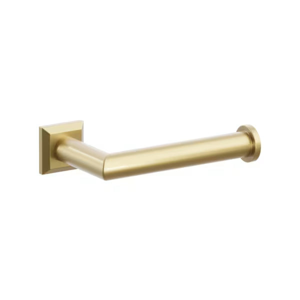 Emtek Modern Tubular Brass Paper Holder - Single Post