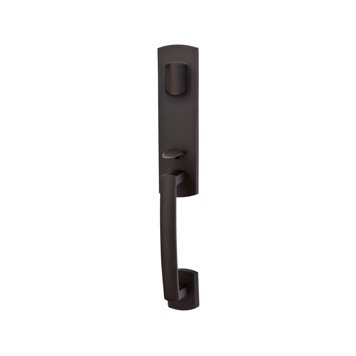 Emtek Sandcast Bronze Grip by Grip Entrance Handleset -Logan