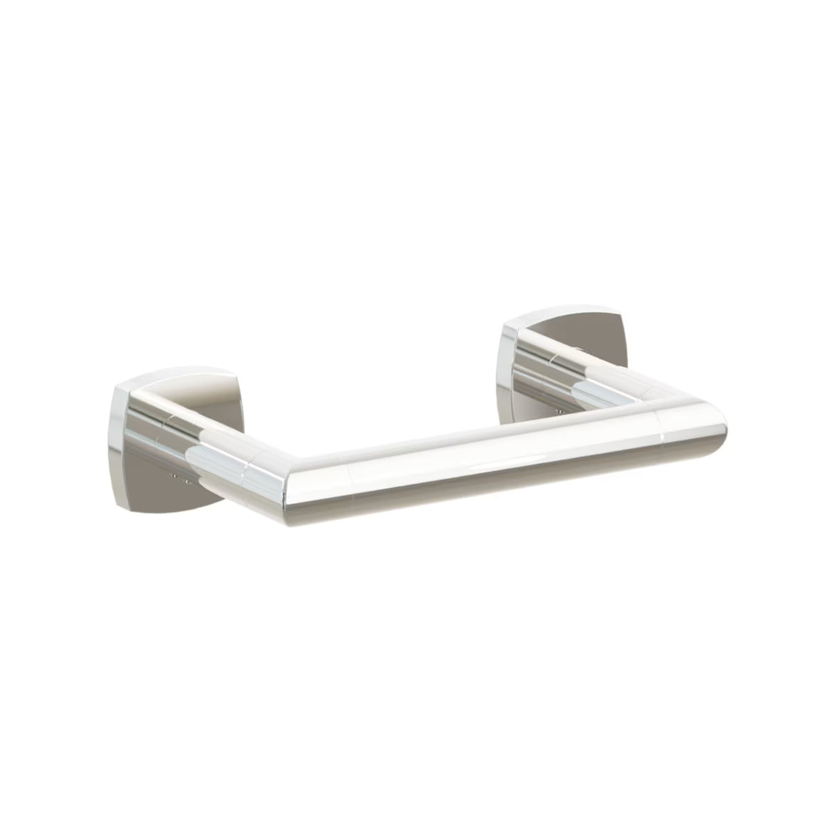 Emtek Modern Tubular Brass Paper Holder - Pivoting Double Post