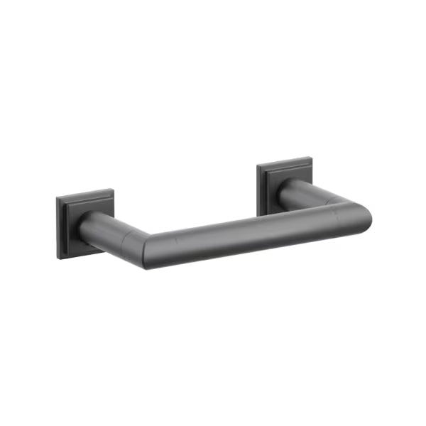 Emtek Modern Tubular Brass Paper Holder - Pivoting Double Post