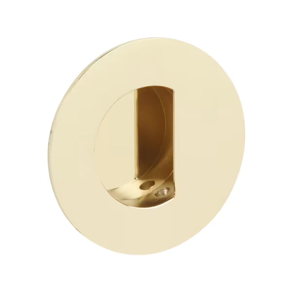 Emtek - Round with Half Moon Pocket Flush Pull
