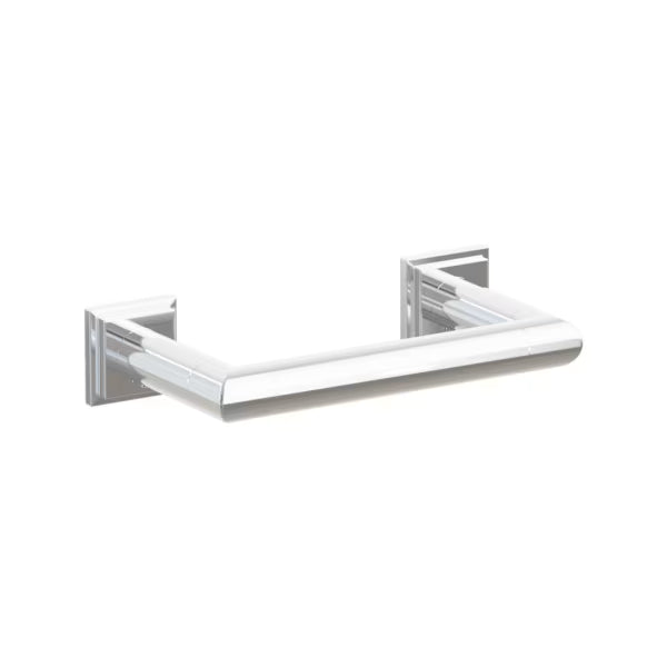 Emtek Modern Tubular Brass Paper Holder - Pivoting Double Post