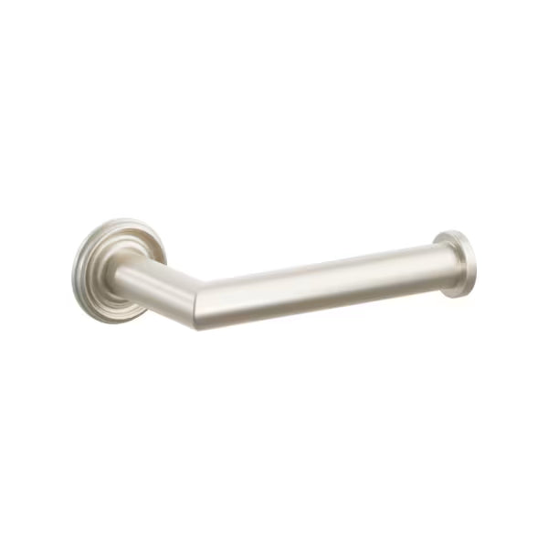 Emtek Modern Tubular Brass Paper Holder - Single Post