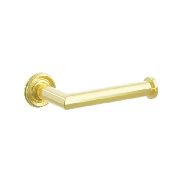 Emtek Modern Tubular Brass Paper Holder - Single Post