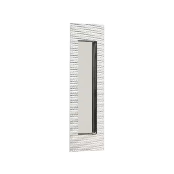 Emtek - Modern Rectangular Knurled Flush Pull with Plain Pocket