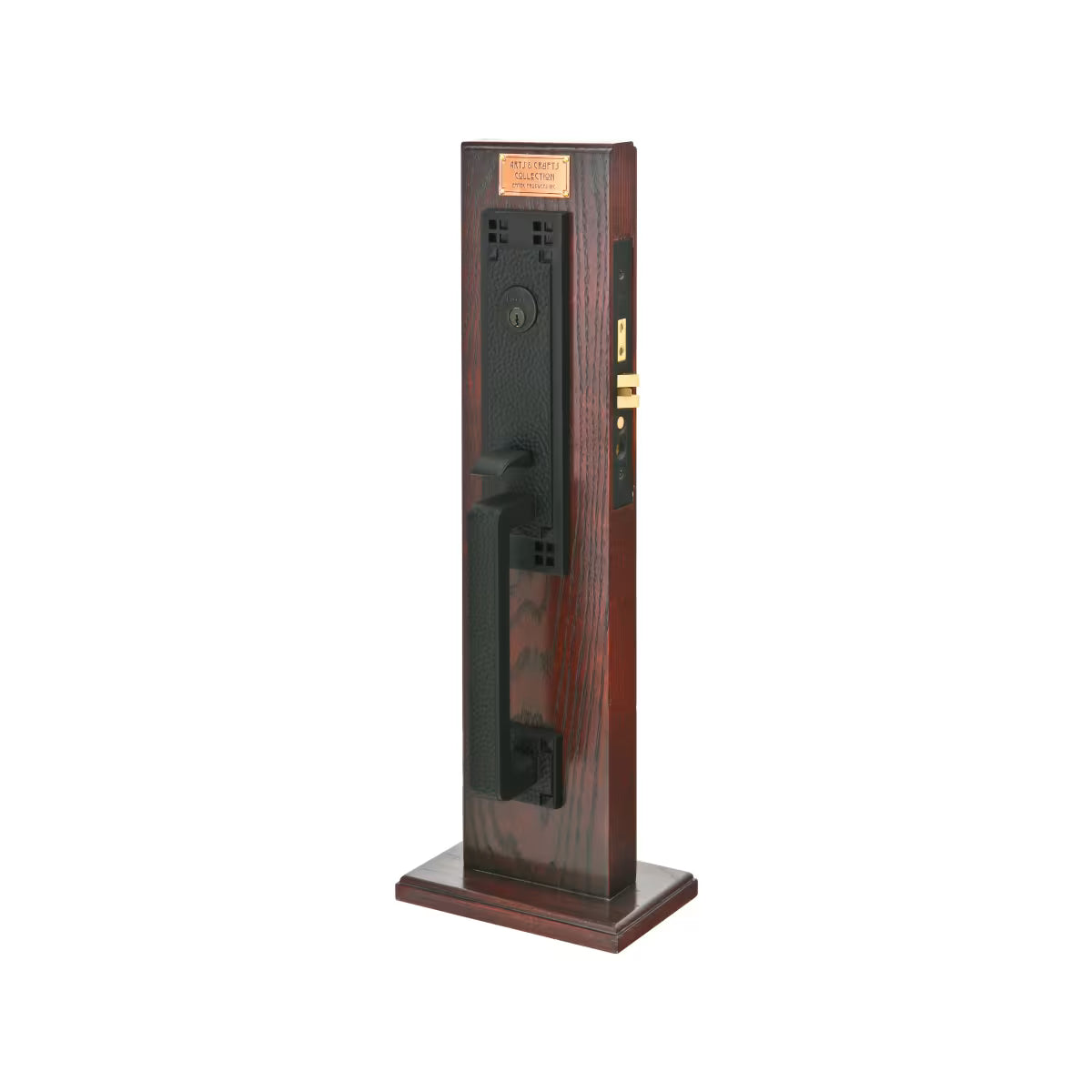 Emtek Brass Mortise Entrance Handleset - Craftsman Mortise