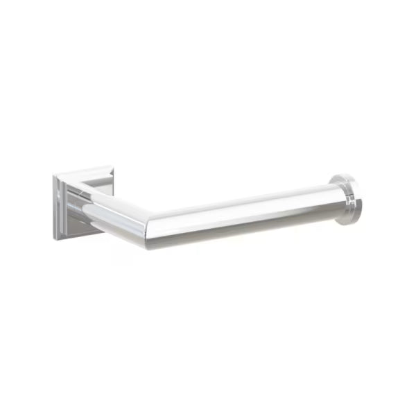 Emtek Modern Tubular Brass Paper Holder - Single Post