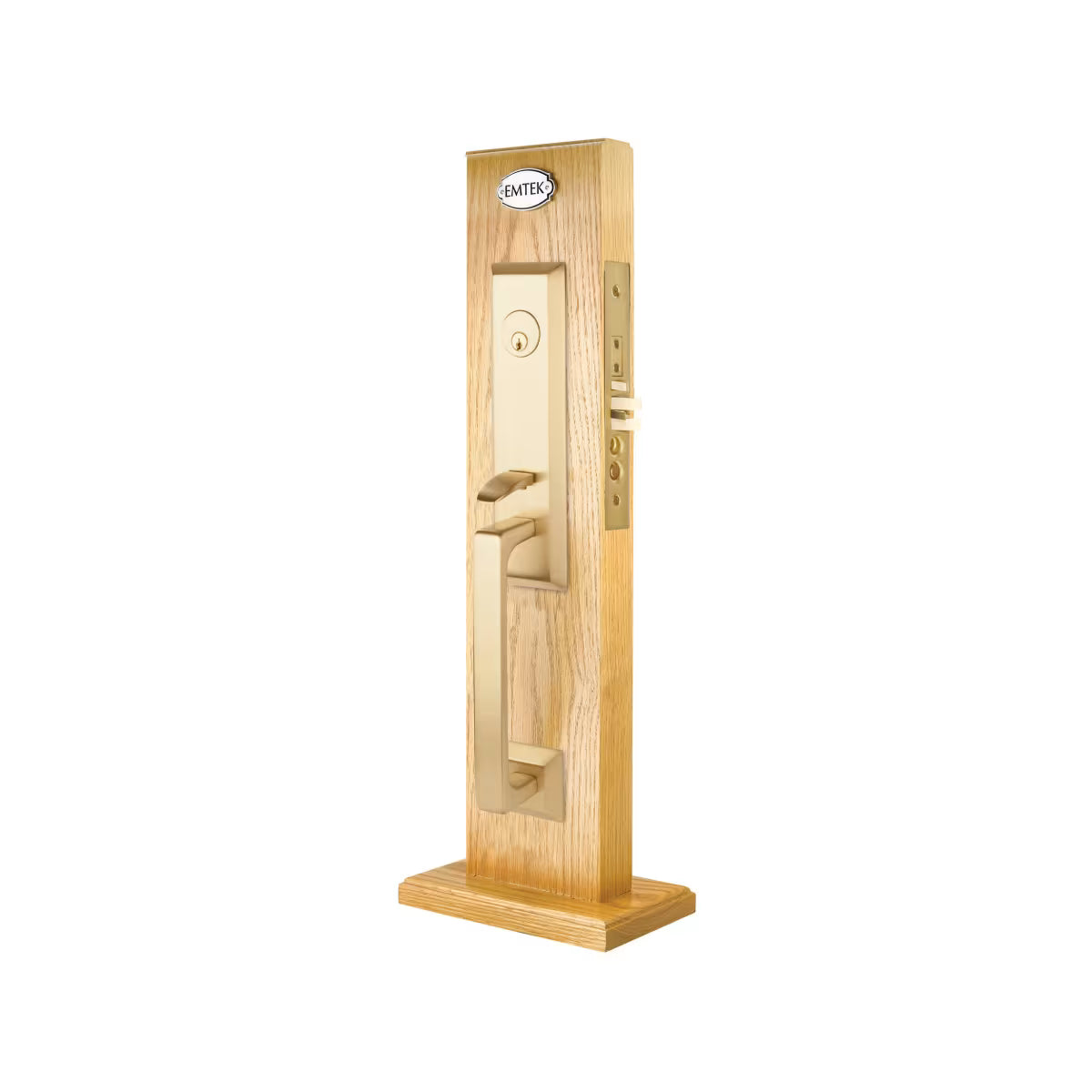 Emtek Brass Mortise Entrance Handleset - Transitional Heritage Mortise