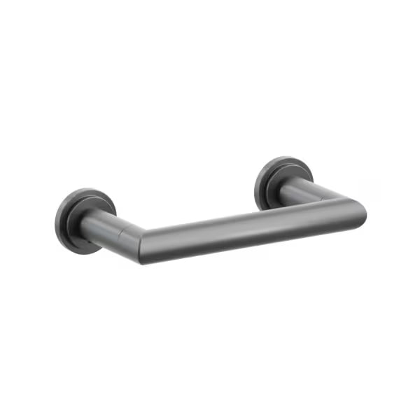 Emtek Modern Tubular Brass Paper Holder - Pivoting Double Post