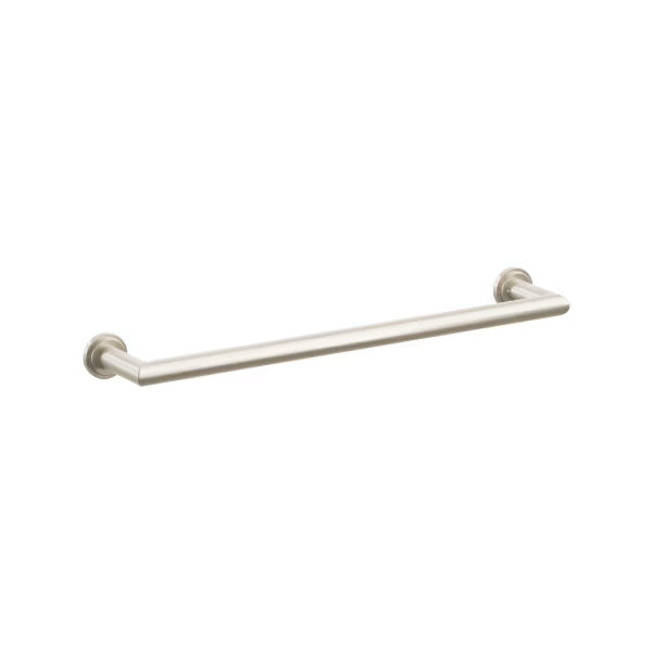 Emtek Modern Tubular Brass Towel Bar - Small Rosette