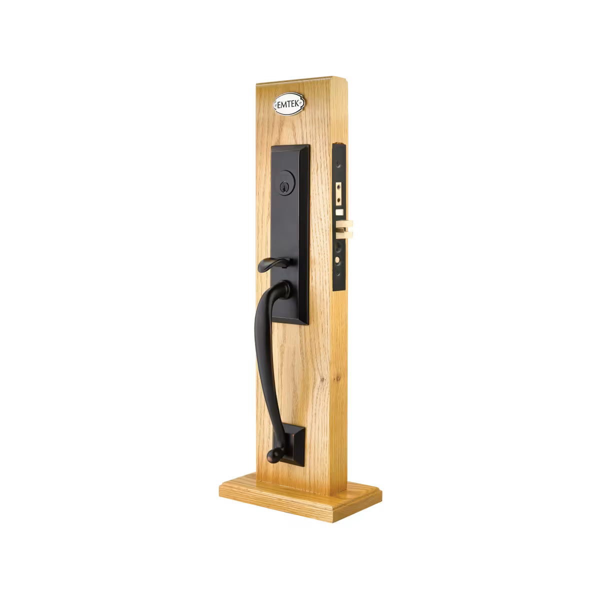 Emtek Brass Mortise Entrance Handleset - Harrison Mortise