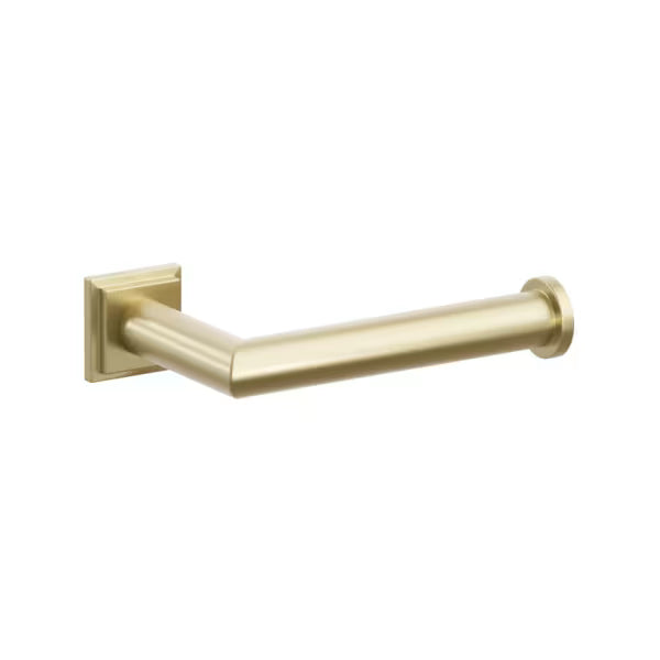 Emtek Modern Tubular Brass Paper Holder - Single Post