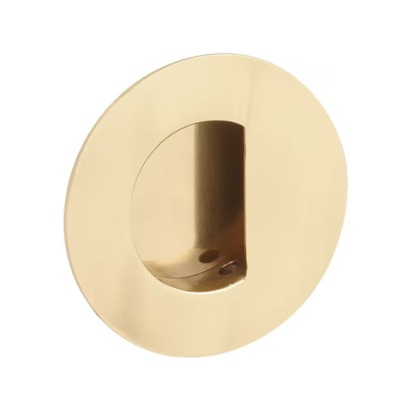 Emtek - Round with Half Moon Pocket Flush Pull