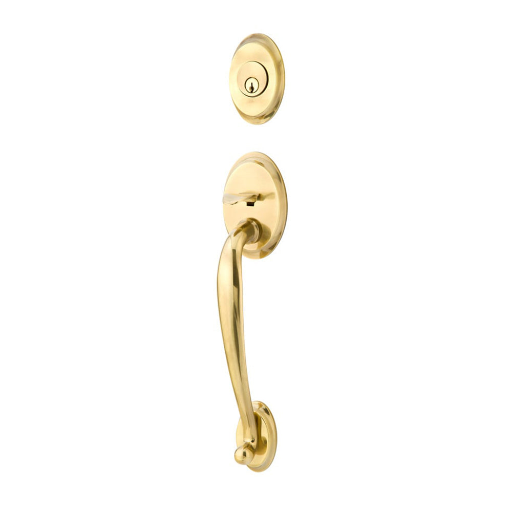 Emtek Brass Tubular Entrance Handlesets - Saratoga