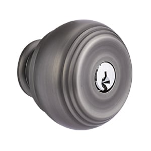 Emtek Brass Tubular Single Point Lockset - Annapolis With Waverly Knob