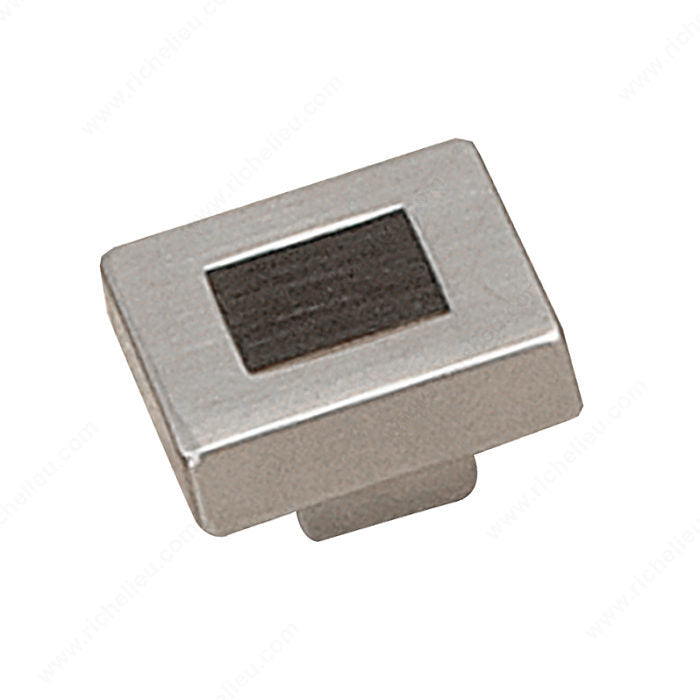 Richelieu Contemporary Metal & Wood Knob - 616 - Inspiration Collection