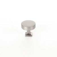Schaub Round Knob with Square Base- Haniburton Collection
