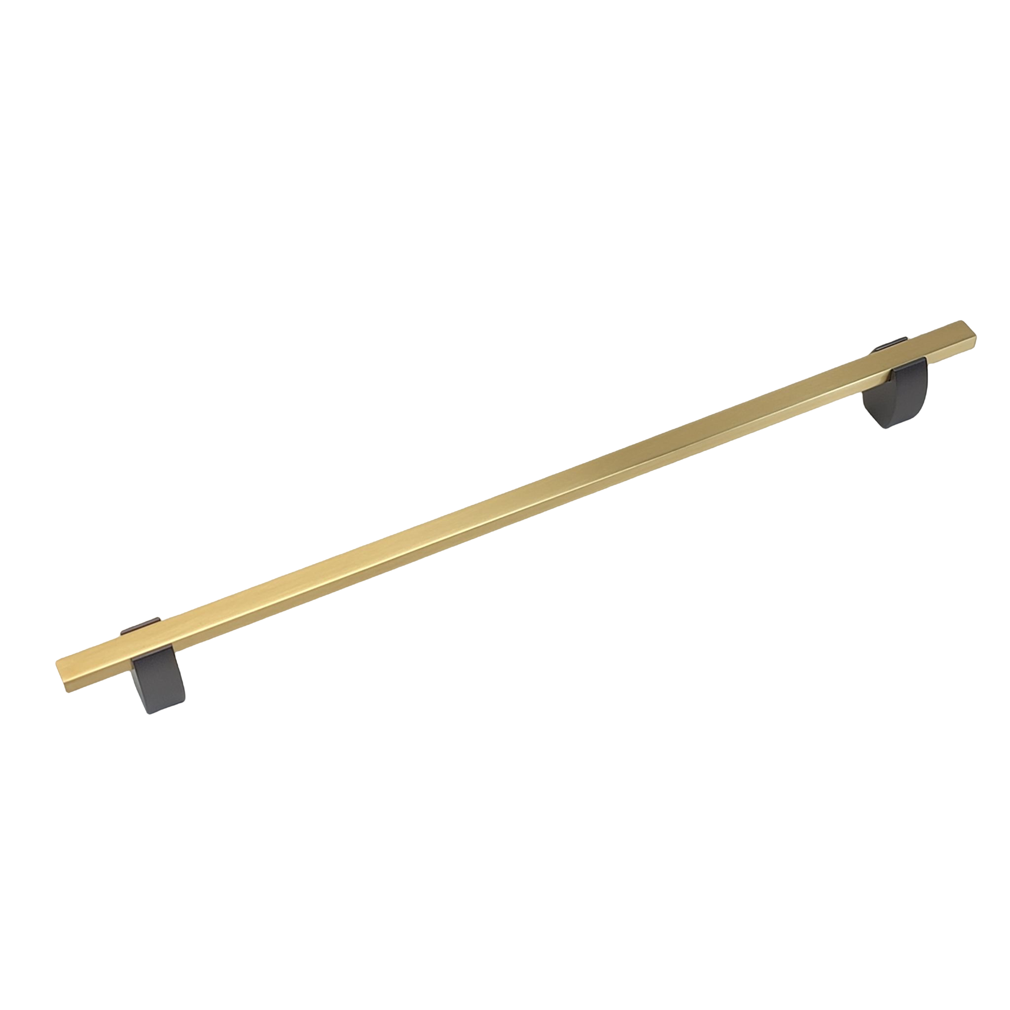 4765- Appliance pull- Titanium stems with Brushed GoldBars.