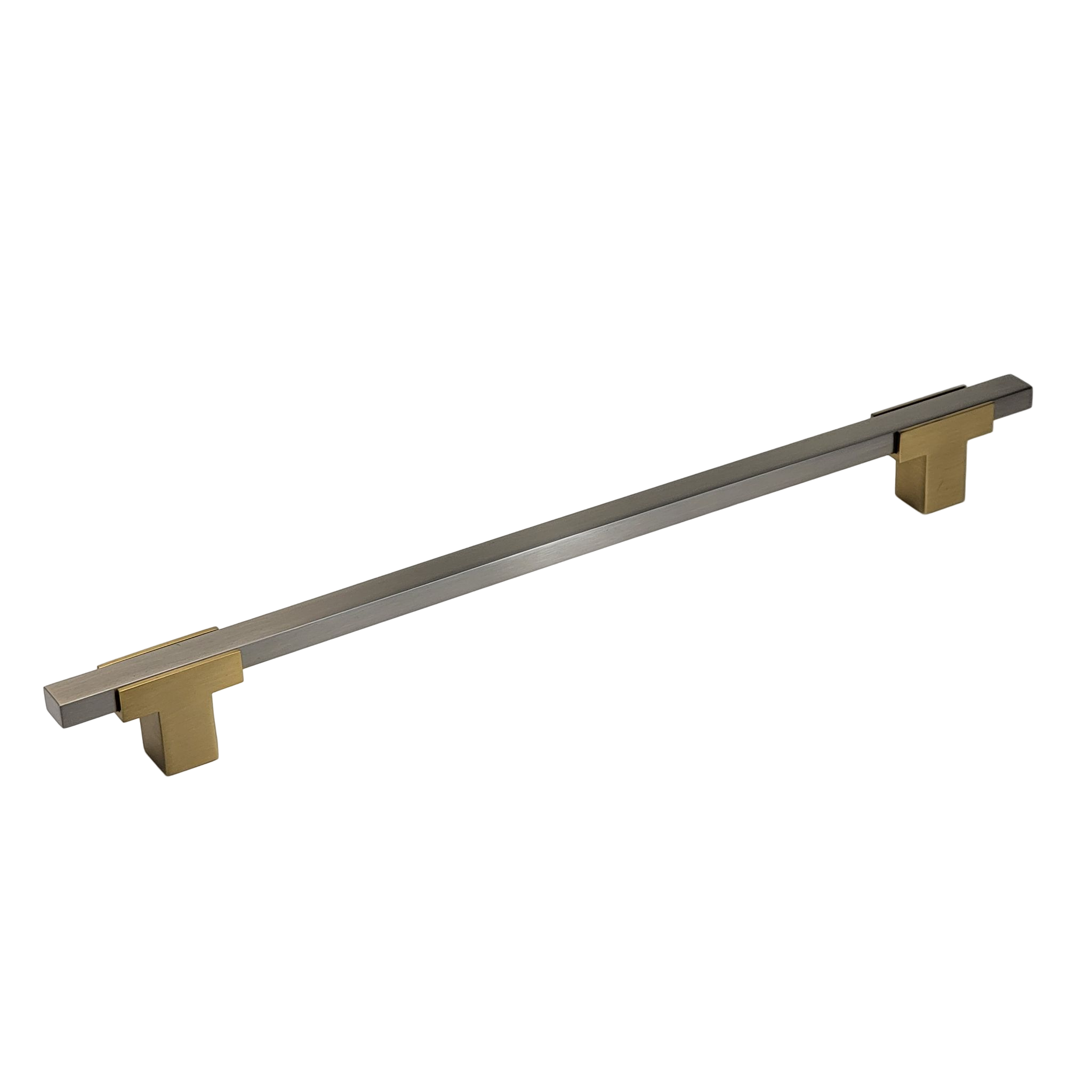 Modern Two Tone Appliance Pull - Brushed Gold Base 4777